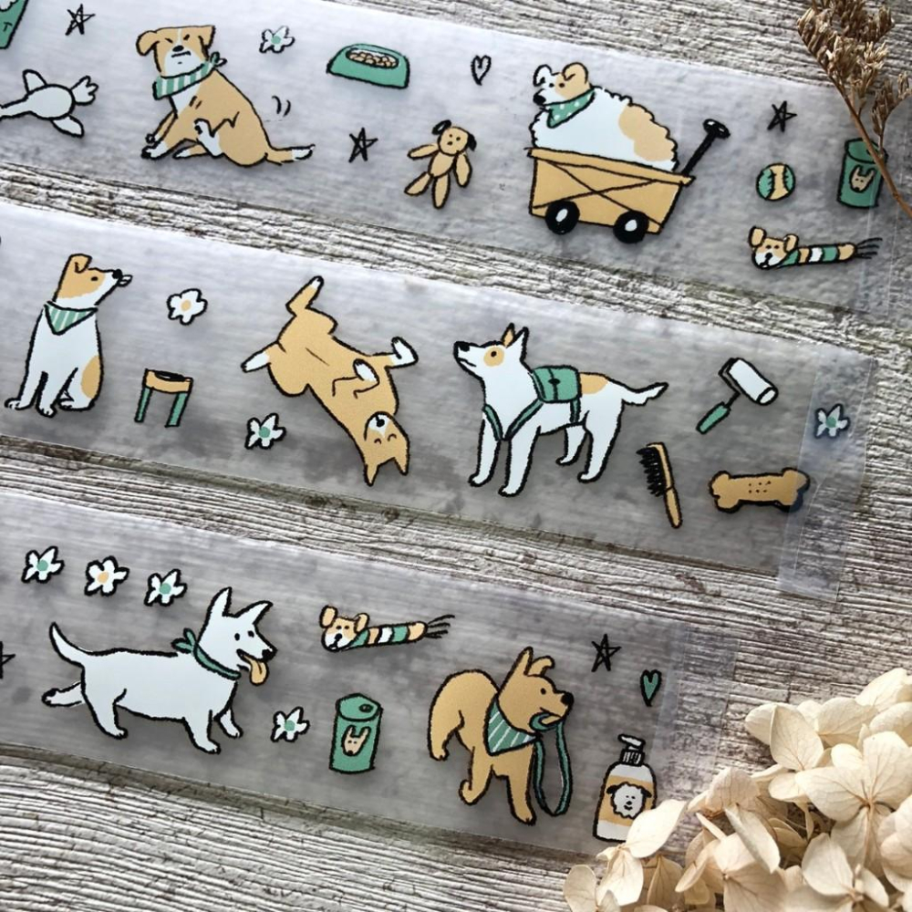 小犬工作室｜好好睡覺/All mine/看山小犬/小犬塗鴉練習/看山小犬-裁型貼紙｜分裝紙膠帶-細節圖3