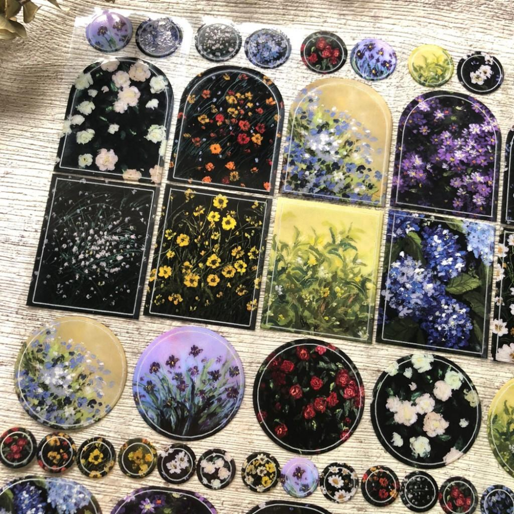 默代誌modaizhi｜花間｜亮面PET雷切割型 分裝紙膠帶-細節圖3
