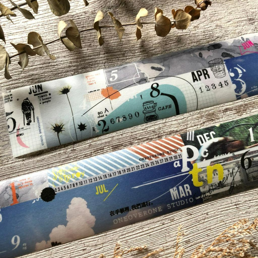 一分之一工作室｜雕刻時光01/在旅途上 /Those Days｜分裝紙膠帶-細節圖5