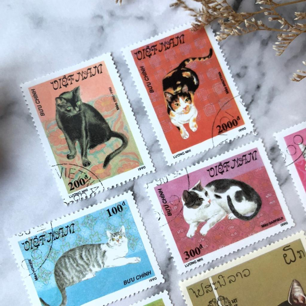 [好築藝] 動物 郵票 素材包｜手帳拼貼 復古素材-細節圖4
