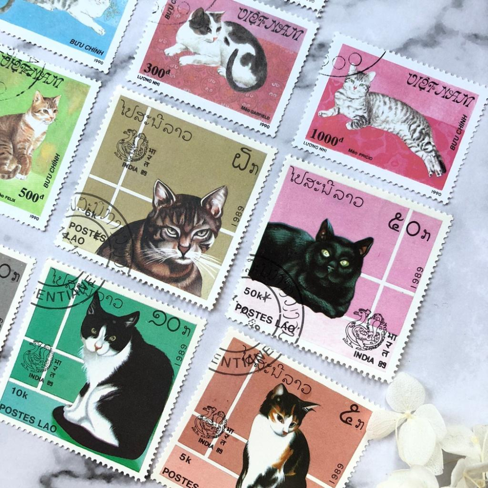 [好築藝] 動物 郵票 素材包｜手帳拼貼 復古素材-細節圖6