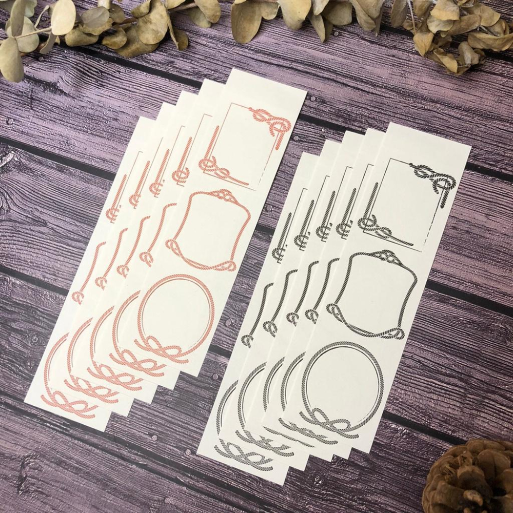 [好築藝]馬來西亞 Journal Pages｜凸版印刷 便籤分裝 結框 一組紅+黑2色-細節圖2