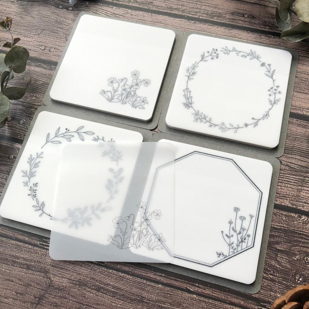 [好築藝]日本 Hütte Paper Works  霧面便條紙 sticker memo｜一組4款 A組-細節圖3