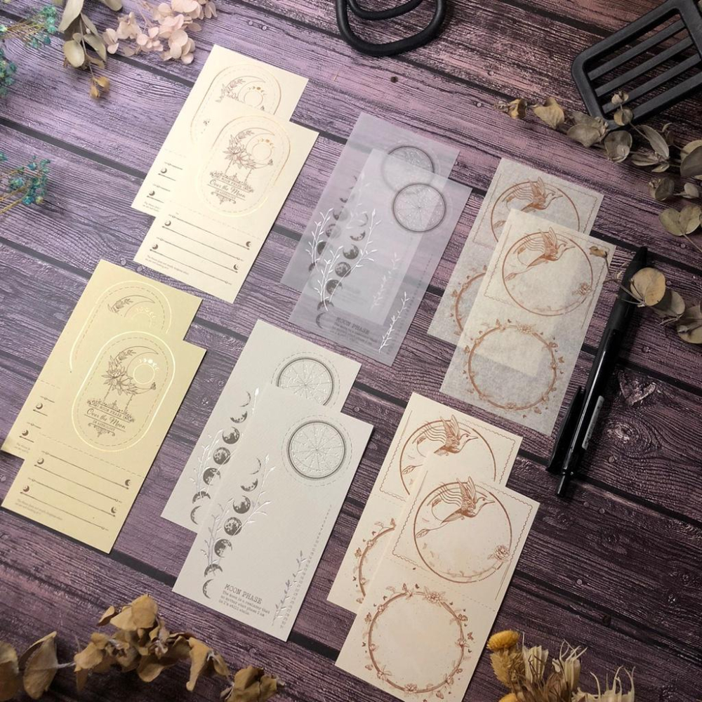 [好築藝]馬來西亞 Journal Pages｜便箋分裝 月相+花園-細節圖2