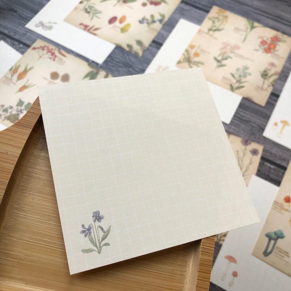 [好築藝]日本 mocolier  便條紙｜野花.堅果.蘑菇-細節圖9