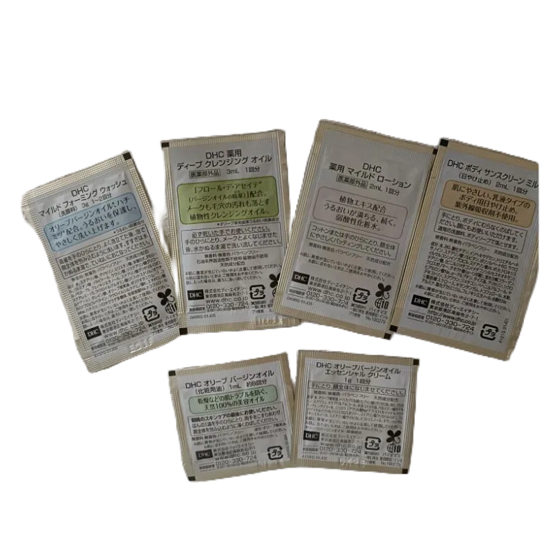 日本 DHC 試用包6入組 純橄情 精華霜 防曬乳 卸粧油 化粧水 洗面乳 旅行6入組「現貨」［AN.shop7682]-細節圖9