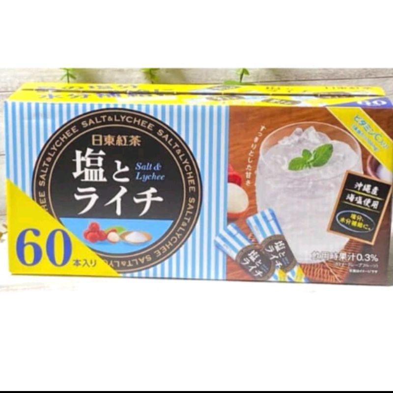 日本 夏季限定日東紅茶 海鹽荔枝風味 60入 日東紅茶 氣泡水「現貨」［AN.shop7682］10入分裝袋-細節圖2