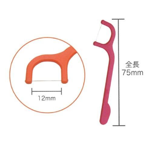 日本製造 FLOSSY 兒童水果口味牙線 牙線棒 60入 獨立包裝 衛生  「現貨」［AN.shop7682]-細節圖2