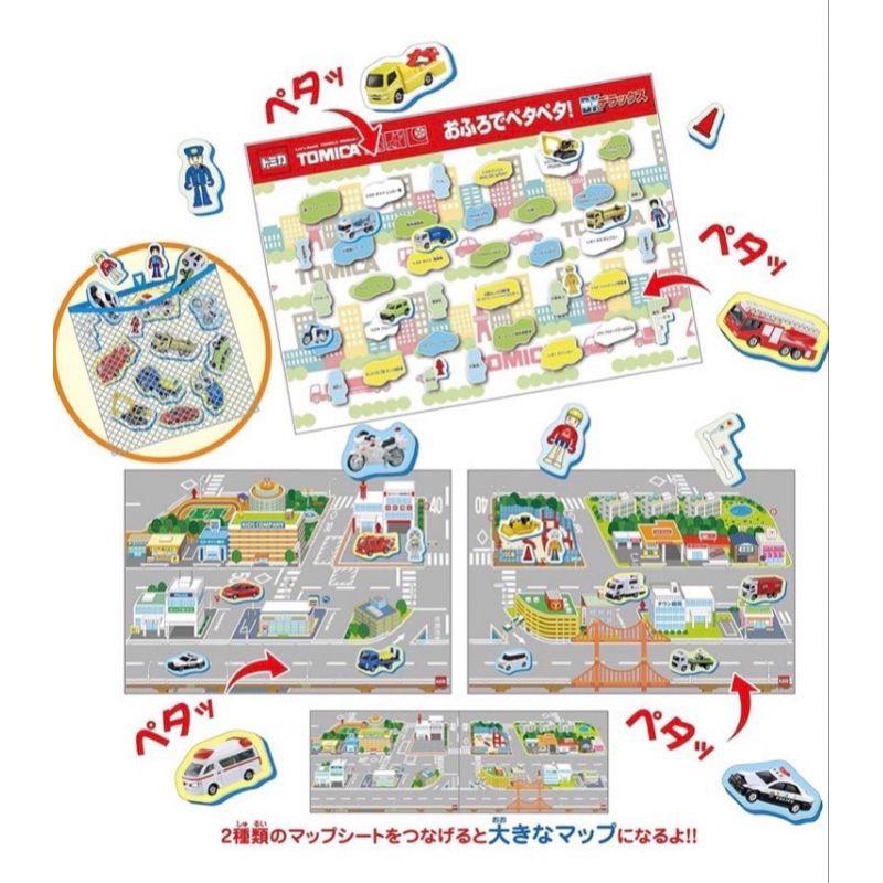 日本 Tomica 汽車 吉卜力 小汽車浴室貼貼遊戲組 泡澡 洗澡玩具 兒童玩具 「現貨」［AN.shop7682]-細節圖2