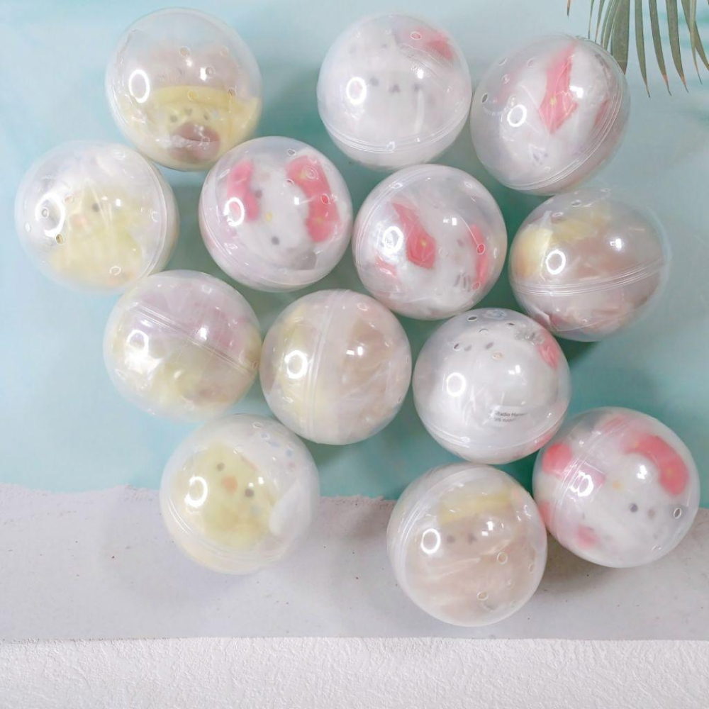 「現貨」日本正版 Qualia 扭蛋 Studiohaneul X 三麗鷗毛絨 聯名娃娃 大耳狗 凱蒂貓 AN.shop-細節圖6