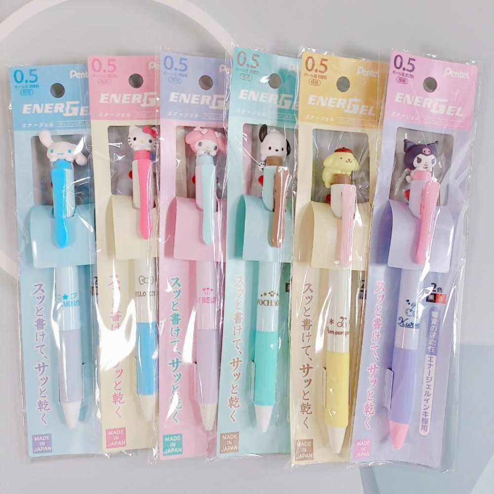 「現貨」日本製 Pentel ENERGEL 三麗鷗 角色造型 0.5mm 雙色筆 速乾 原子筆 圓珠筆 AN.shop-細節圖8