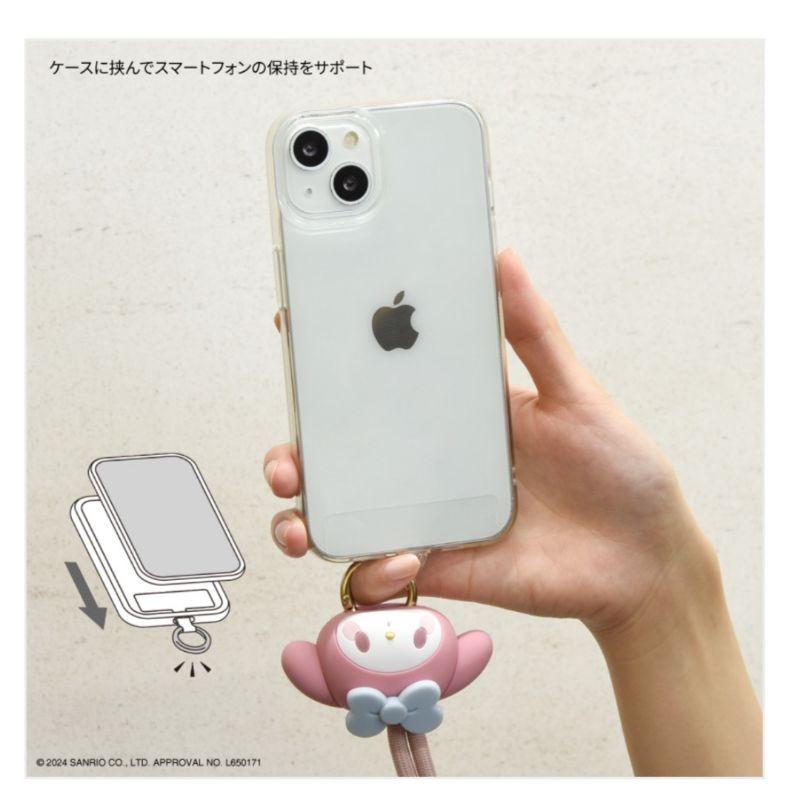 「現貨」日本境內正版 三麗鷗 手機掛繩 Sanrio立體公仔 拉拉熊 手機揹帶 美樂蒂 小八 吉伊卡哇［AN.shop]-細節圖5