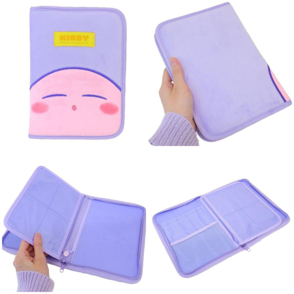 「現貨」日本 星之卡比 熱賣 抽繩束口袋 熟睡卡比 毛絨 收納包 零錢包 卡包 護照包 手冊包 小物包［AN.shop］-細節圖2