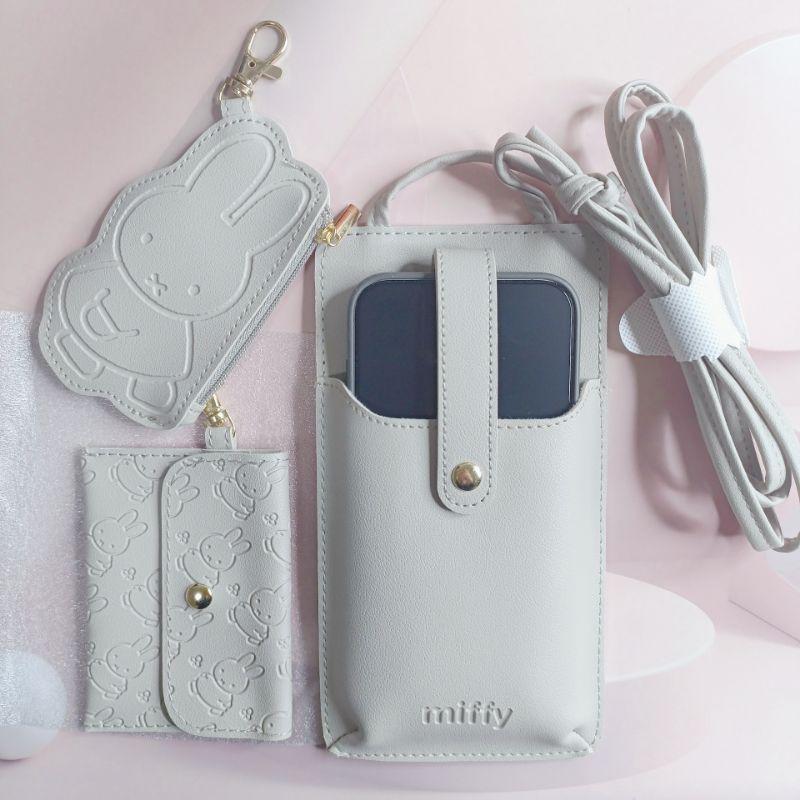 「現貨」日本 雜誌附錄 miffy 米菲 品牌Books 2024 3合一 手機包 零錢包 卡夾［AN.shop]-細節圖6