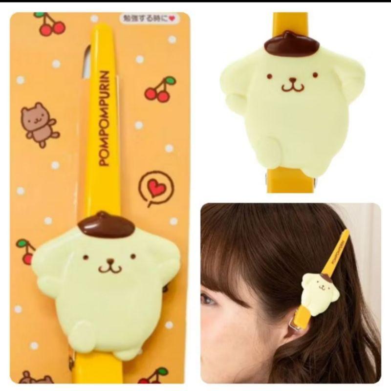 「現貨」日本正版 三麗鷗 瀏海夾 長夾 前髮夾 化妝夾 魚嘴夾 側邊夾 髮夾 庫洛米 怕洽狗 美樂蒂［AN.shop］-細節圖6