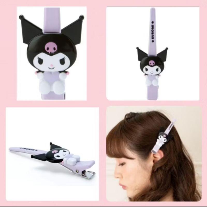 「現貨」日本正版 三麗鷗 瀏海夾 長夾 前髮夾 化妝夾 魚嘴夾 側邊夾 髮夾 庫洛米 怕洽狗 美樂蒂［AN.shop］-細節圖9