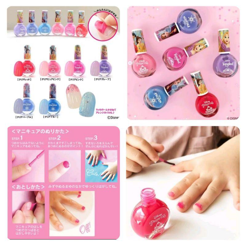 「現貨」日本正版 迪士尼 三麗鷗 兒童指甲油 可剝式 指甲油 SHOBIDO 冰雪寄緣 庫洛米 美樂蒂［AN.shop]-細節圖5