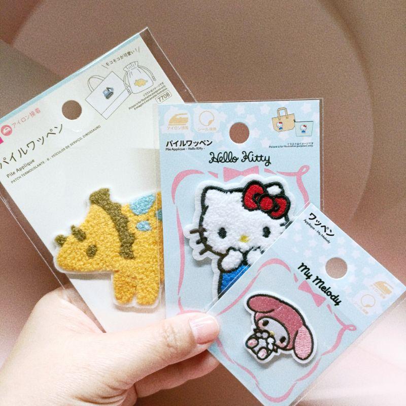 「現貨」日本大創 刺繡貼 布貼 布章 徽章 臂章 DIY 姓名燙貼 熨斗貼紙  美樂蒂 燙貼 工程車［AN.shop]-細節圖2