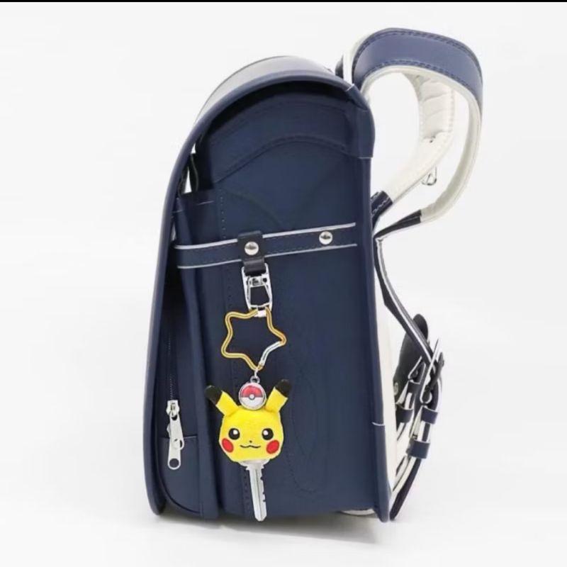 「現貨」日本 寶可夢基地 皮卡丘 星星扣環 伸縮鑰匙圈 吊飾  掛鉤 識別證 取鬼 伊布 伸縮鑰匙圈［AN.shop]-細節圖5