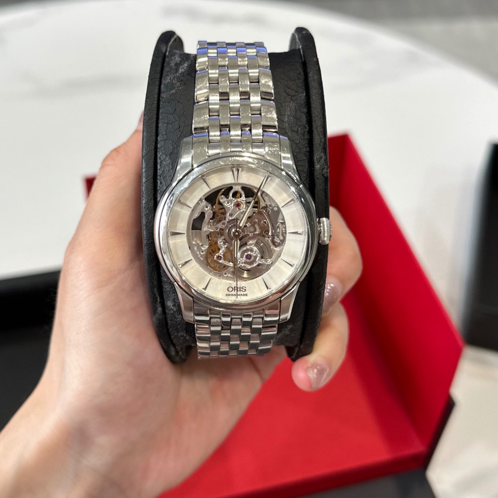 8.5成新-ORIS 雙鏤空機械腕錶 40mm-細節圖2