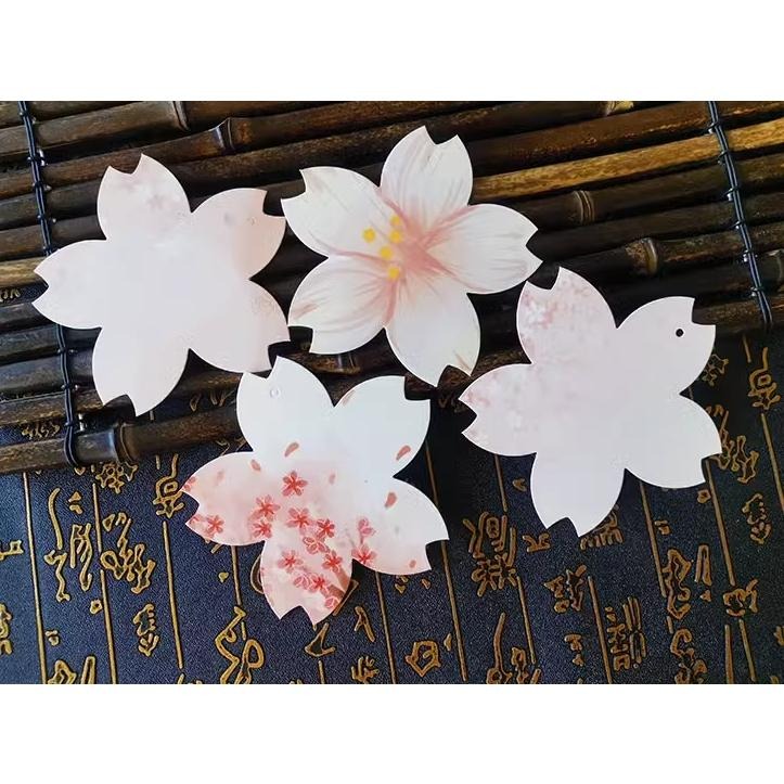 4款櫻花許願卡10人/福字心願卡/吊卡/裝飾小卡片/懸掛中秋節端午節新年祈福牌-細節圖2