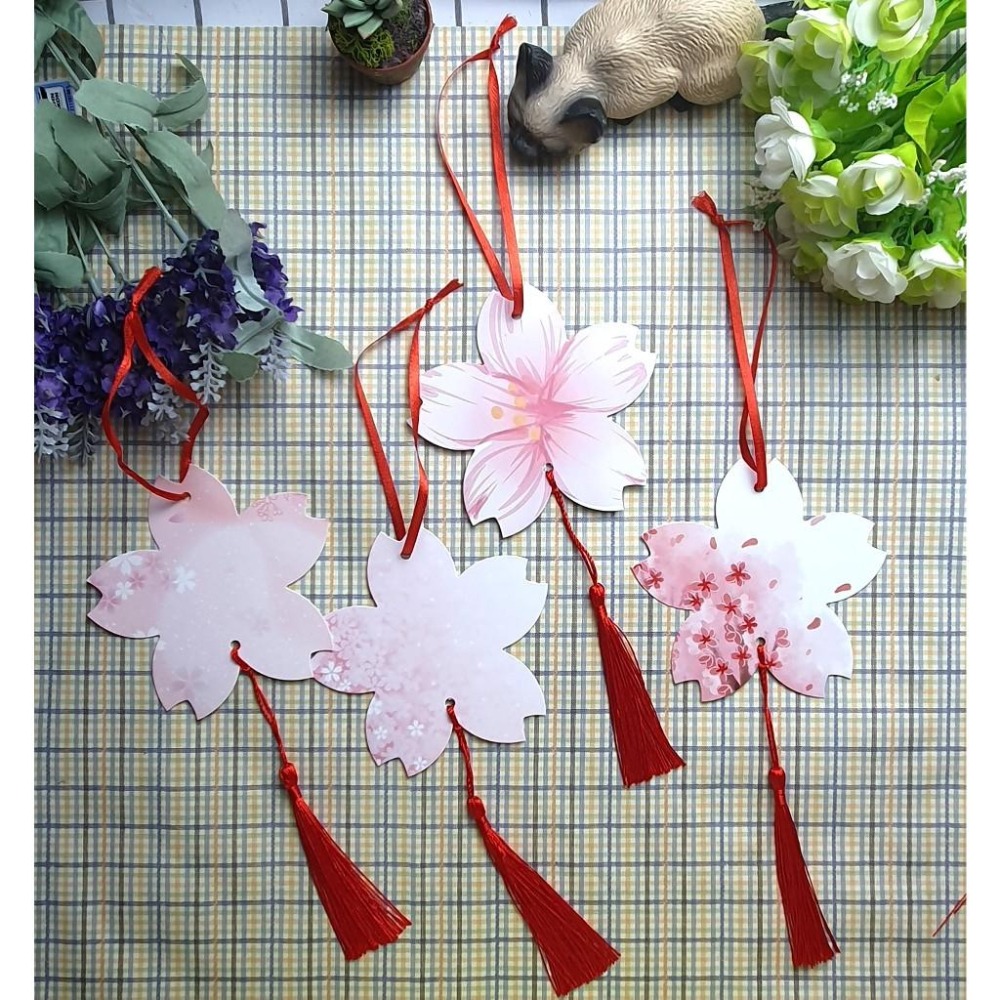 4款櫻花許願卡10人/福字心願卡/吊卡/裝飾小卡片/懸掛中秋節端午節新年祈福牌-細節圖4