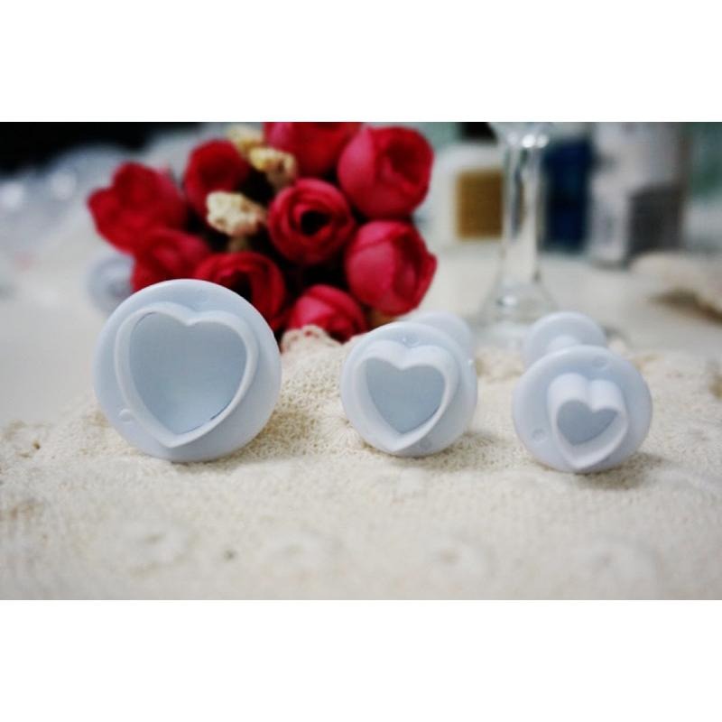 3件套愛心彈簧按壓立體餅乾模 烘焙材料 餅乾模具 黏土模具-細節圖4