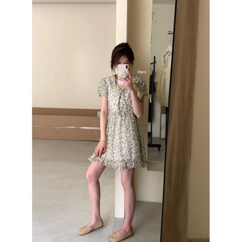 溫柔系小碎花連衣裙 #6621-細節圖6