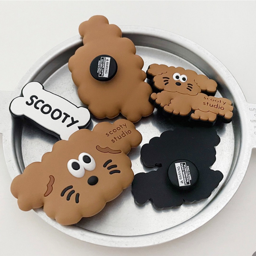 ［現貨］S小姐姐韓國代購🇰🇷韓國文創 scooty studio 可愛造型鞋扣 鞋飾 洞洞鞋裝飾扣 狗狗鞋扣-細節圖4