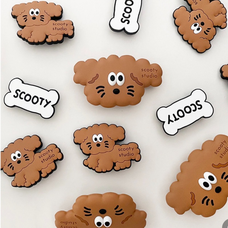 ［現貨］S小姐姐韓國代購🇰🇷韓國文創 scooty studio 可愛造型鞋扣 鞋飾 洞洞鞋裝飾扣 狗狗鞋扣-細節圖5
