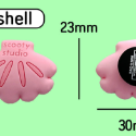 粉紅貝殼 (單個）