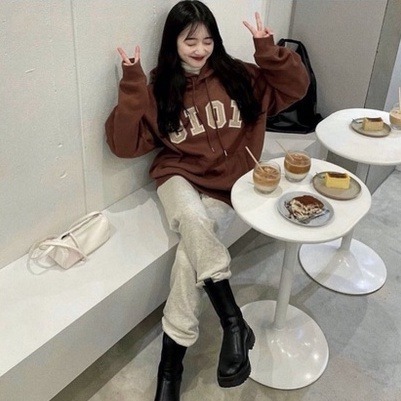 [現貨+預購] 韓國代購🇰🇷 韓國品牌 5252 by OiOi 明星同款帽踢 帽T 長袖 純棉 秋冬服飾-細節圖3