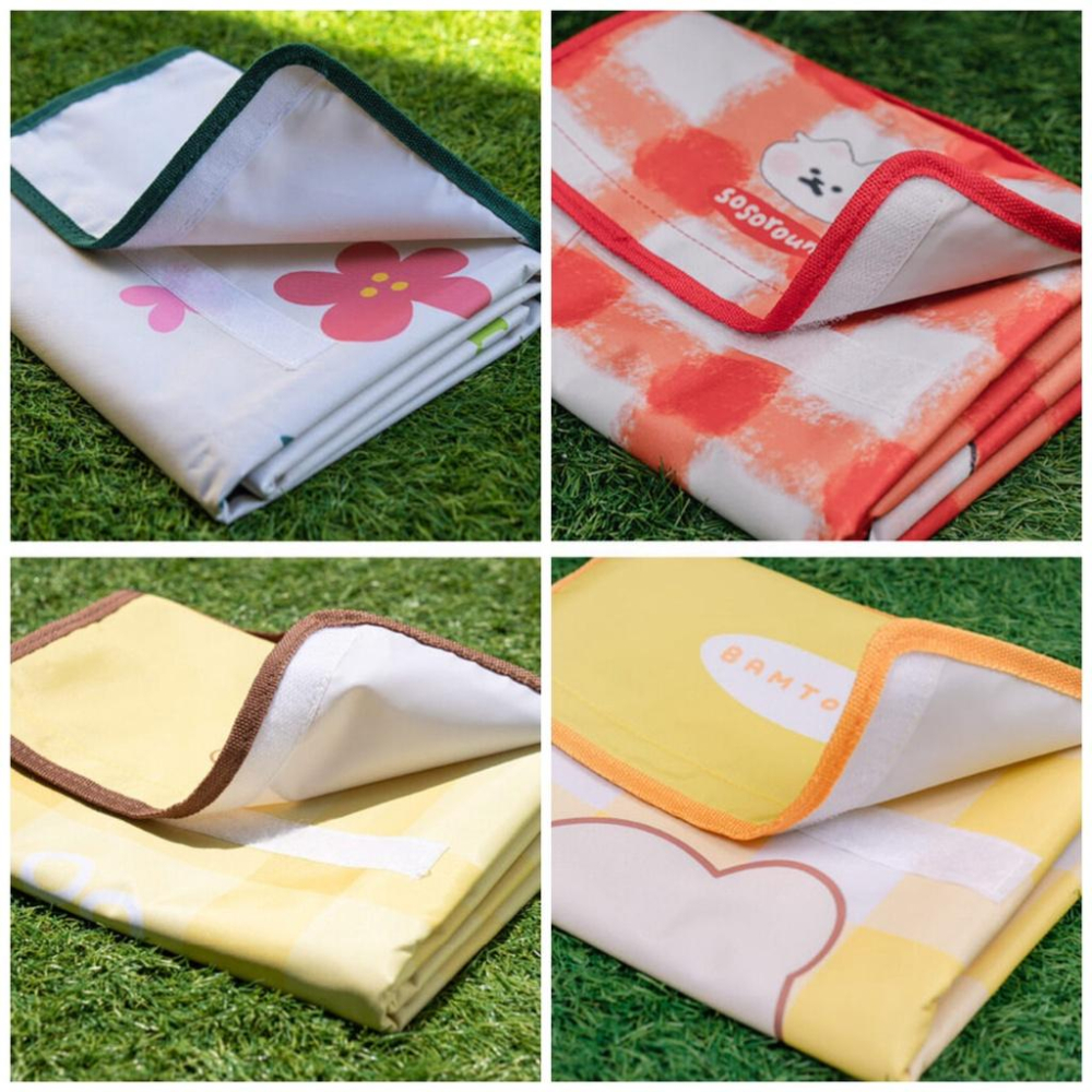 ［現貨］韓國代購🇰🇷韓國文創 Bamtoree小熊 youngforest 短尾袋鼠 野餐墊 露營墊 野餐墊-細節圖4