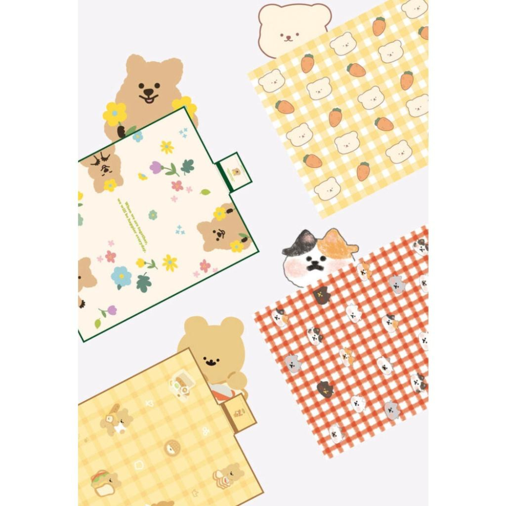 ［現貨］韓國代購🇰🇷韓國文創 Bamtoree小熊 youngforest 短尾袋鼠 野餐墊 露營墊 野餐墊-細節圖6