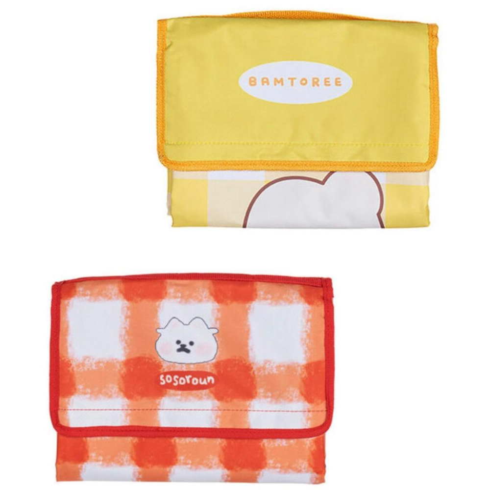 ［現貨］韓國代購🇰🇷韓國文創 Bamtoree小熊 youngforest 短尾袋鼠 野餐墊 露營墊 野餐墊-細節圖8