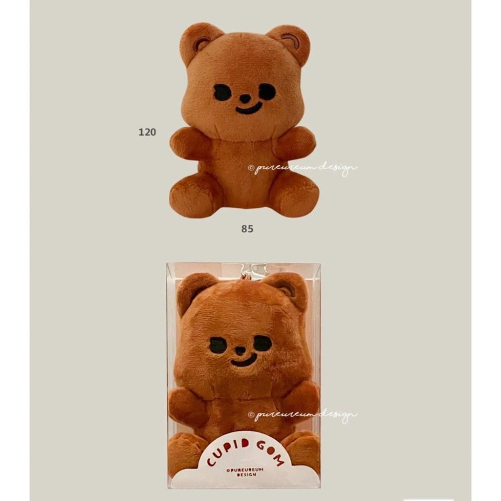 [現貨］韓國代購🇰🇷韓國文創 pureureum 邱比特熊 鑰匙圈 吊飾-細節圖9