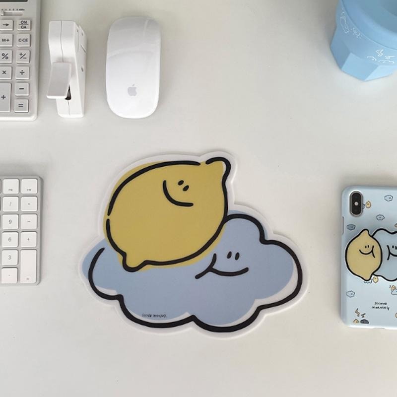 [ 現貨］S小姐姐韓國代購🇰🇷 韓國文創Second Morning 檸檬 蘋果 地瓜 造型滑鼠墊-細節圖2