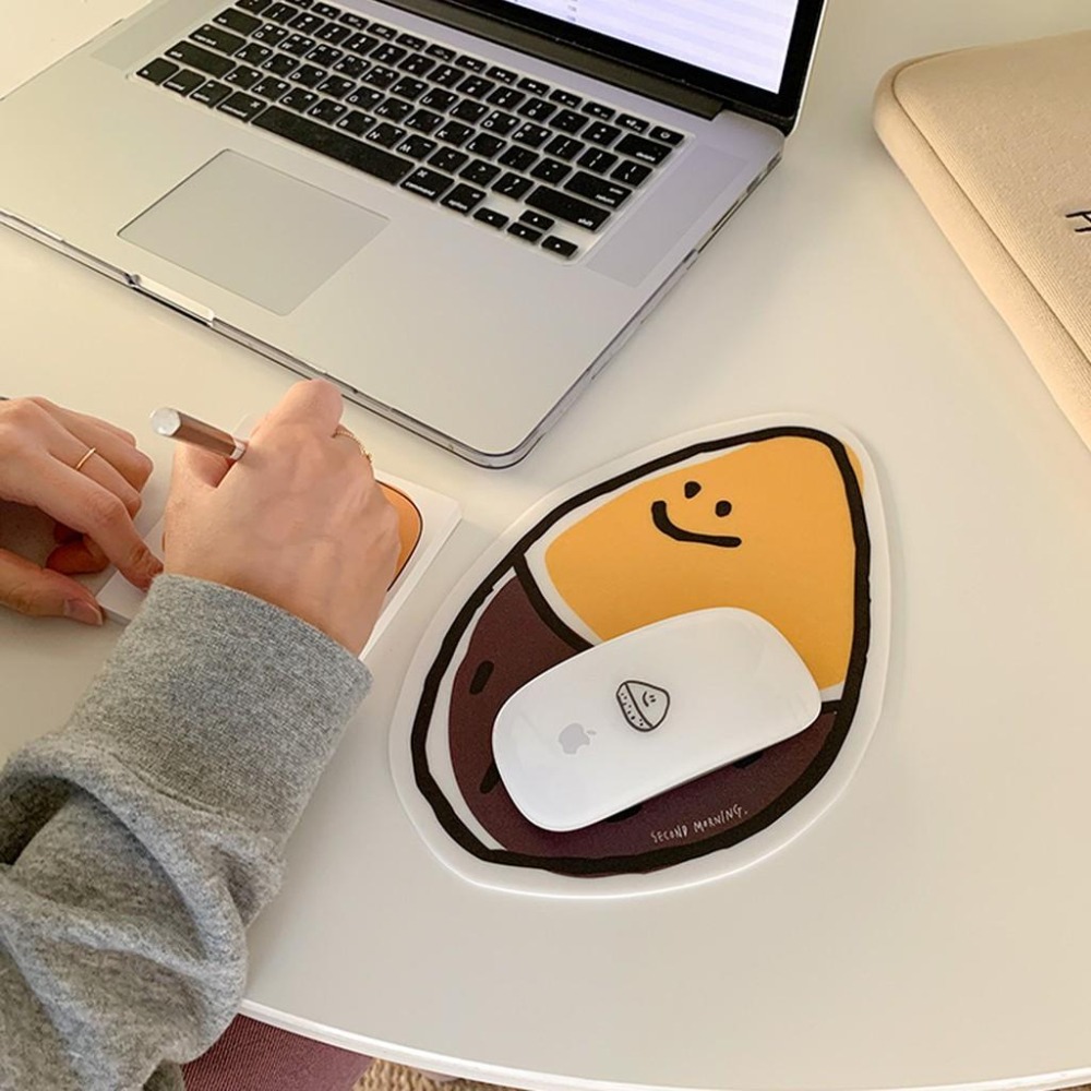 [ 現貨］S小姐姐韓國代購🇰🇷 韓國文創Second Morning 檸檬 蘋果 地瓜 造型滑鼠墊-細節圖3