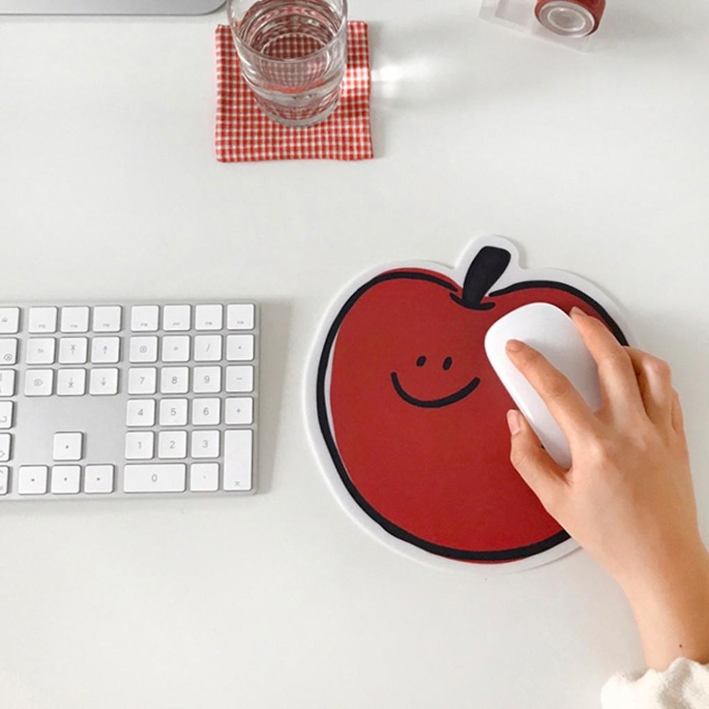 [ 現貨］S小姐姐韓國代購🇰🇷 韓國文創Second Morning 檸檬 蘋果 地瓜 造型滑鼠墊-細節圖4