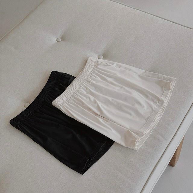 [現貨］韓國代購🇰🇷韓國品牌 SLOWAND 絲質感安全褲裙 安全褲 底褲 褲裙 防走光褲-細節圖8