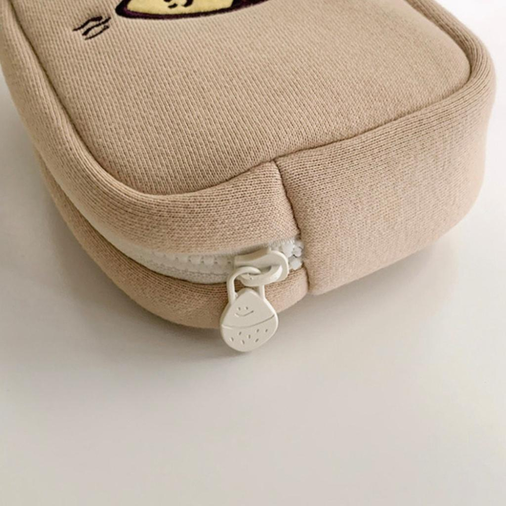 ［現貨］S小姐姐韓國代購🇰🇷韓國文創Second Morning 檸檬 地瓜 刺繡化妝包 收納包 隨身包-細節圖5