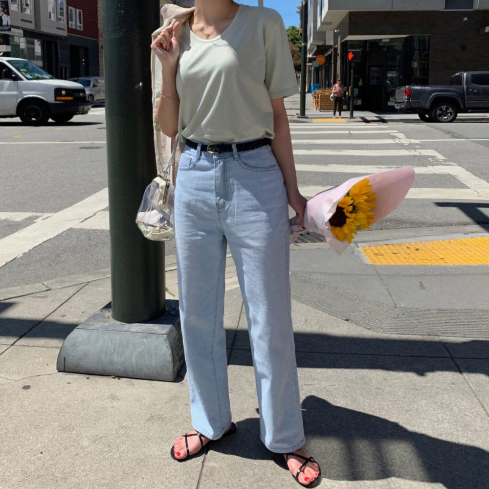 韓國代購🇰🇷韓國網拍 98doci made 舒適百搭短袖T 短袖上衣 夏天上衣 T恤 98度C 98doci-細節圖3