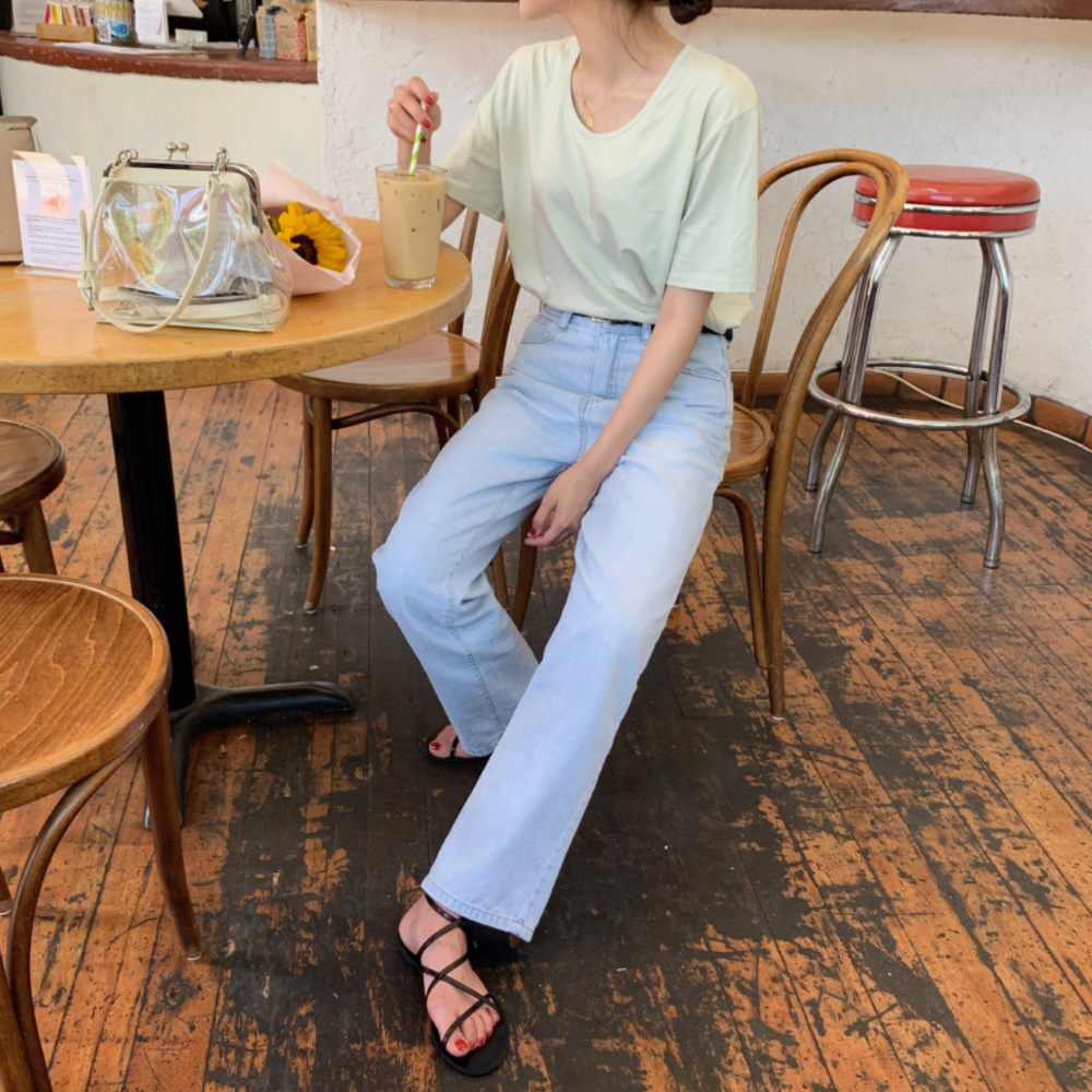 韓國代購🇰🇷韓國網拍 98doci made 舒適百搭短袖T 短袖上衣 夏天上衣 T恤 98度C 98doci-細節圖10