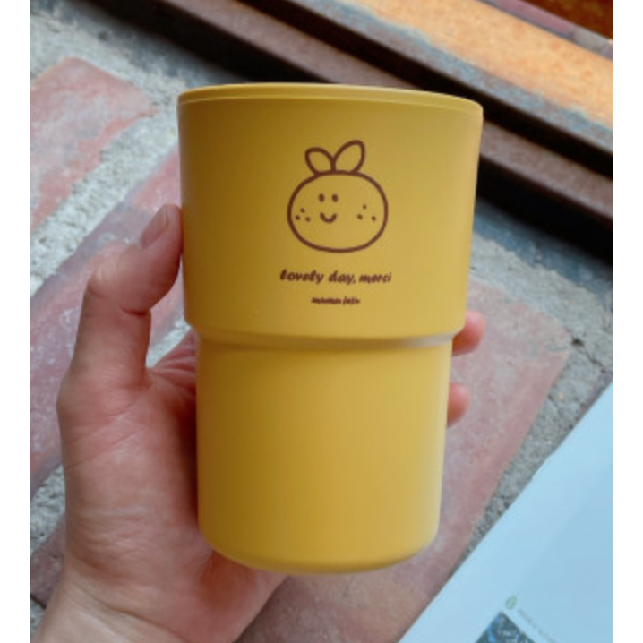 [現貨］韓國代購🇰🇷  韓國文創mumujeju 韓國濟州島 橘子水杯 環保杯 隨身杯 塑膠杯-規格圖9