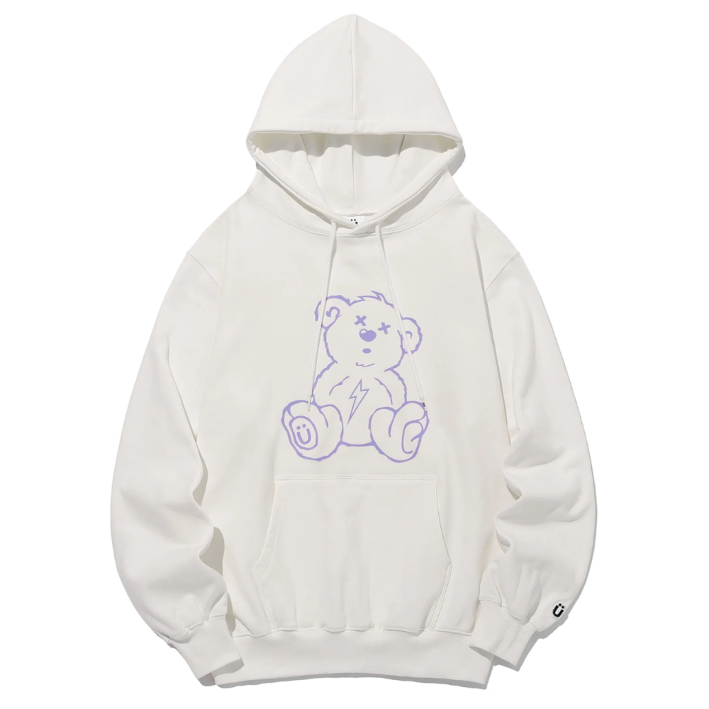 [現貨］白. 紫色印花 帽踢 M