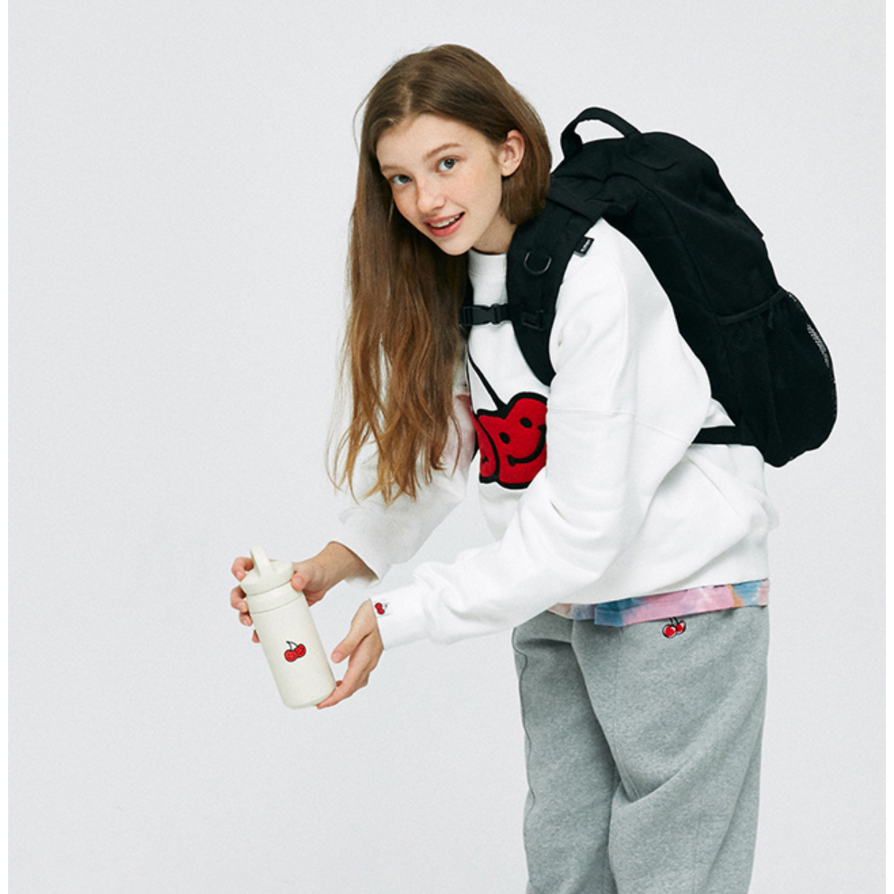 [ 現貨］韓國代購 🇰🇷韓國品牌 KIRSH 櫻桃 不銹鋼 保溫杯 保溫瓶 水壺 水瓶 笑臉櫻桃-細節圖3