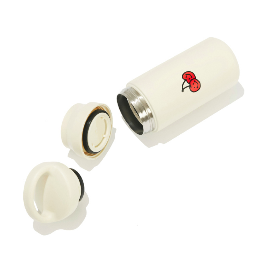 [ 現貨］韓國代購 🇰🇷韓國品牌 KIRSH 櫻桃 不銹鋼 保溫杯 保溫瓶 水壺 水瓶 笑臉櫻桃-細節圖5