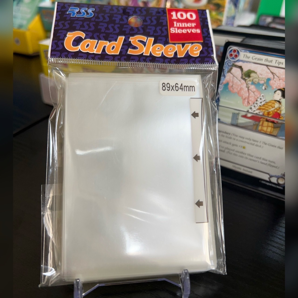 【碰碰鳥卡牌】RSS 第一層 透明卡套 89*64(側差薄) 100張 適用 寶可夢 航海王 FAB MTG WS-細節圖2