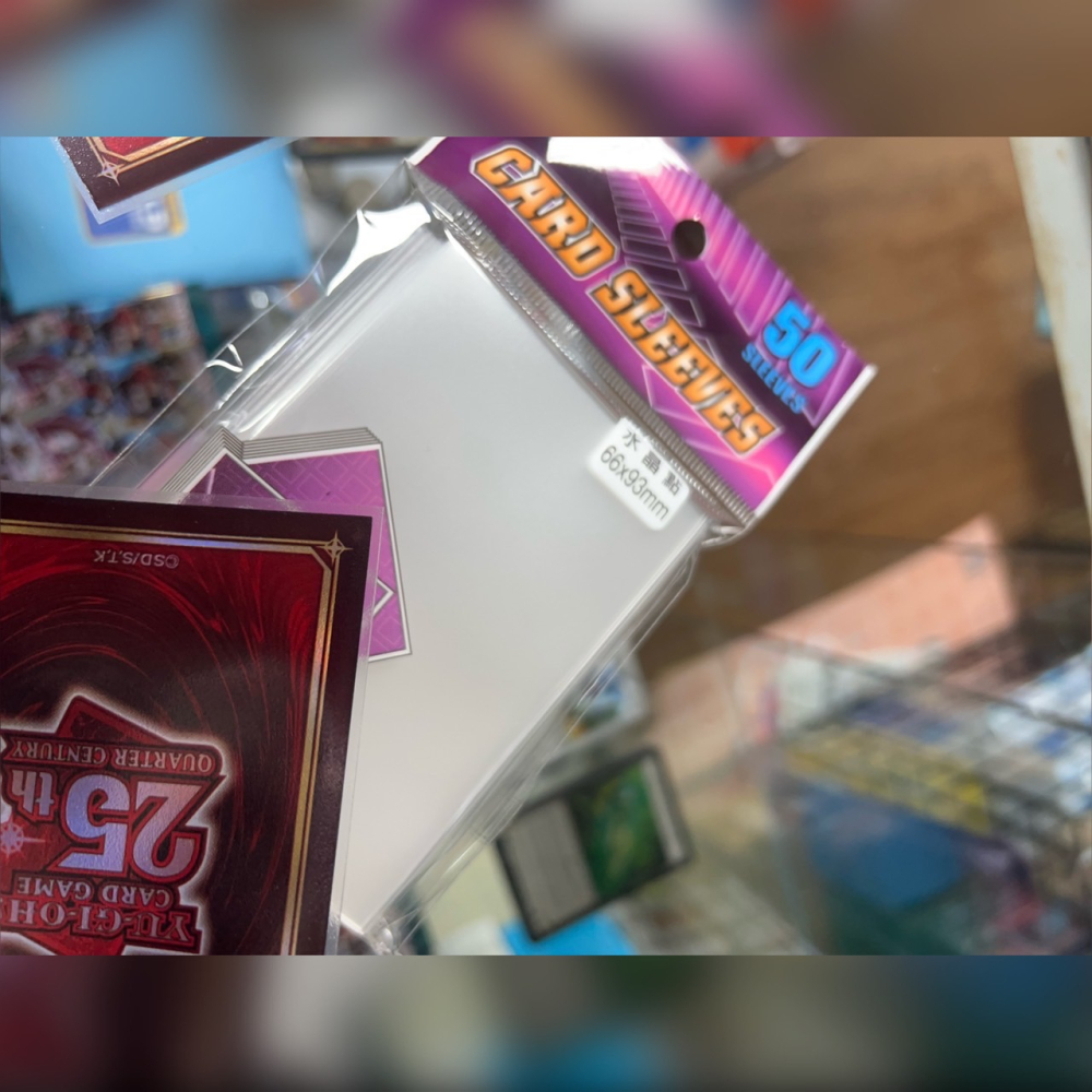 【碰碰鳥卡牌】 RSS 第三層卡套 66*93水晶點卡套 50張 適用 遊戲王 VG BS-細節圖4