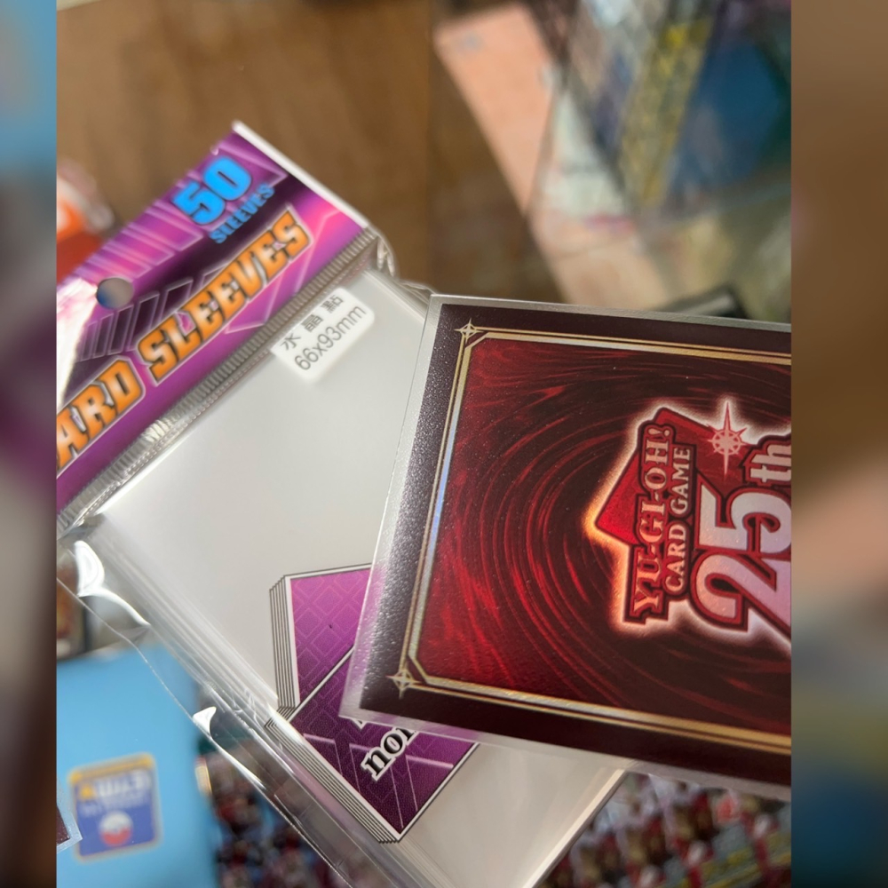 【碰碰鳥卡牌】 RSS 第三層卡套 66*93水晶點卡套 50張 適用 遊戲王 VG BS-細節圖5